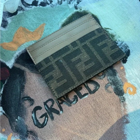 Fendi Tan and Black Key & Card Holder - Picture 3 of 4